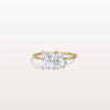 Liora Muse 2.00 Carat Radiant and Pear Cut (1.00 Carat Each) Toi et Moi Lab Grown Diamond Ring in 9k Gold