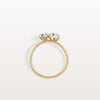Liora Muse 2.00 Carat Radiant and Pear Cut (1.00 Carat Each) Toi et Moi Lab Grown Diamond Ring in 9k Gold