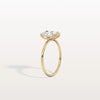 Liora Muse 2.00 Carat Radiant and Pear Cut (1.00 Carat Each) Toi et Moi Lab Grown Diamond Ring in 9k Gold