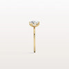 Liora Muse 2.00 Carat Radiant and Pear Cut (1.00 Carat Each) Toi et Moi Lab Grown Diamond Ring in 9k Gold