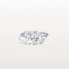 Liora Muse 4.00 Carat Radiant and Pear Cut (2.00 Carat Each) Toi et Moi Lab Grown Diamond Ring in 9k Gold