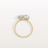 Liora Muse 4.00 Carat Radiant and Pear Cut (2.00 Carat Each) Toi et Moi Lab Grown Diamond Ring in 9k Gold