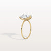 Liora Muse 4.00 Carat Radiant and Pear Cut (2.00 Carat Each) Toi et Moi Lab Grown Diamond Ring in 9k Gold