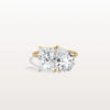 Liora Muse 6.00 Carat Radiant and Pear Cut (3.00 Carat Each) Toi et Moi Lab Grown Diamond Ring in 9k Gold