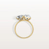 Liora Muse 6.00 Carat Radiant and Pear Cut (3.00 Carat Each) Toi et Moi Lab Grown Diamond Ring in 9k Gold
