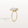Liora Muse 6.00 Carat Radiant and Pear Cut (3.00 Carat Each) Toi et Moi Lab Grown Diamond Ring in 9k Gold