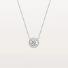 Liora Muse 0.5CT Round Lab Grown Diamond Halo Necklace In 10K Solid Gold