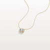 Liora Muse 0.5CT Round Lab Grown Diamond Halo Necklace In 10K Solid Gold