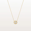 Liora Muse 0.5CT Round Lab Grown Diamond Halo Necklace In 10K Solid Gold