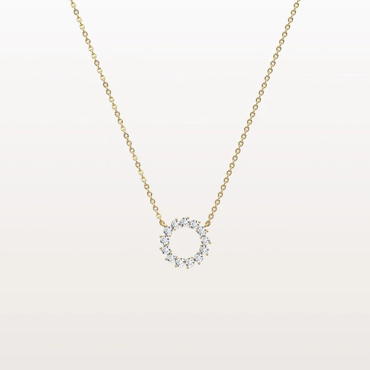 Liora Muse Lab Grown Diamond Circle Pendant Necklace