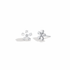 Liora Muse 1.32 Carat 5-Pedal Floral Pear Cut Lab Grown Diamond Stud Earrings  (0.66 Carat Per Side) 9k Sold Gold