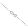 Liora Muse 0.08 Carat Diamond Pavé Infinity Symbol (Horizontal 8) Lab Grown Diamond Bracelet 9k Solid Gold