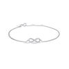 Liora Muse 0.08 Carat Diamond Pavé Infinity Symbol (Horizontal 8) Lab Grown Diamond Bracelet 9k Solid Gold