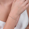 Liora Muse 0.08 Carat Diamond Pavé Infinity Symbol (Horizontal 8) Lab Grown Diamond Bracelet 9k Solid Gold