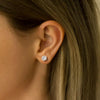 Liora Muse 0.60 Carat Hexagon Bezel Lab Grown Diamond Stud Earrihngs (0.30 ct each side) 9k Solid Gold