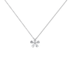 Liora Muse 0.75CTW Lab Diamond Petite Flower Pendant Necklace In 10K Solid Gold