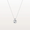 Liora Muse 2 Carat Round Cut Lab Grown Diamond Pendant 4-Prong Necklace 9k Solid Gold