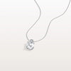 Liora Muse 2 Carat Round Cut Lab Grown Diamond Pendant 4-Prong Necklace 9k Solid Gold