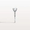 Liora Muse 2CT Round Solitaire Lab-grown Diamond Channel Set Engagement Ring in 10K Solid Gold