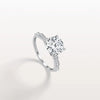 Liora Muse 2CT Round Solitaire Lab-grown Diamond Channel Set Engagement Ring in 10K Solid Gold