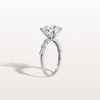 Liora Muse 3CT Round Solitaire Lab-grown Diamond Channel Set Engagement Ring in 10K Solid Gold