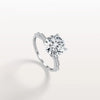 Liora Muse 3CT Round Solitaire Lab-grown Diamond Channel Set Engagement Ring in 10K Solid Gold