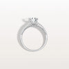 Liora Muse 1CT Lab Diamond Pave Hidden Halo Ring-Cathedral Ring in 10K Solid Gold