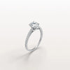 Liora Muse 1CT Lab Diamond Pave Hidden Halo Ring-Cathedral Ring in 10K Solid Gold