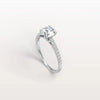 Liora Muse 1CT Lab Diamond Pave Hidden Halo Ring-Cathedral Ring in 10K Solid Gold