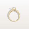 Liora Muse 1CT Lab Diamond Pave Hidden Halo Ring-Cathedral Ring in 10K Solid Gold