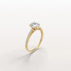 Liora Muse 1CT Lab Diamond Pave Hidden Halo Ring-Cathedral Ring in 10K Solid Gold