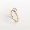 Liora Muse 1CT Lab Diamond Pave Hidden Halo Ring-Cathedral Ring in 10K Solid Gold