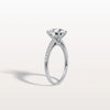 Liora Muse 2CT Lab Diamond Pave Hidden Halo Ring-Cathedral Ring in 10K Solid Gold
