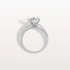 Liora Muse 2CT Lab Diamond Pave Hidden Halo Ring-Cathedral Ring in 10K Solid Gold