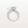 Liora Muse 3CT Lab Diamond Pave Hidden Halo Ring-Cathedral Ring in 10K Solid Gold