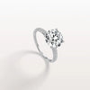 Liora Muse 3CT Lab Diamond Pave Hidden Halo Ring-Cathedral Ring in 10K Solid Gold