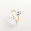 Liora Muse 1CT Lab-Grown Diamond Pear Engagement Ring in 10K Solid Gold