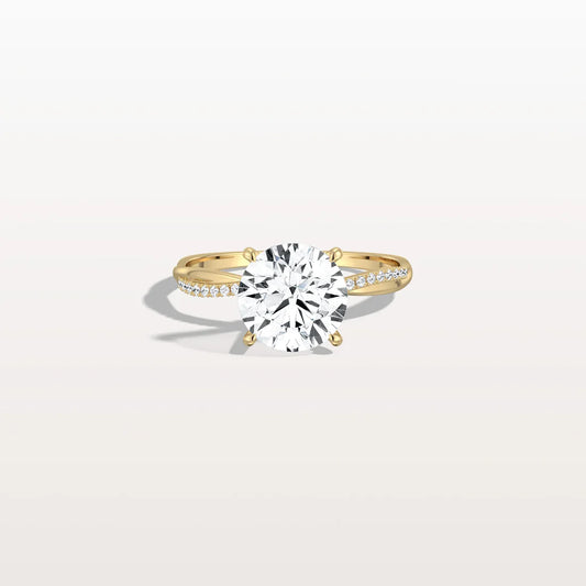 Liora Muse 2CT Twisted Engagement Ring with Round Lab Grown Diamond in 10K Solid Gold