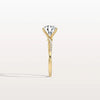 Liora Muse 2CT Twisted Engagement Ring with Round Lab Grown Diamond in 10K Solid Gold