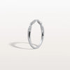 Liora Muse 0.16 Carat Twisted Pave Lab Grown Diamond Stackable Bridal Ring Band 9k Solid Gold
