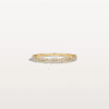 Liora Muse 0.16 Carat Twisted Pave Lab Grown Diamond Stackable Bridal Ring Band 9k Solid Gold