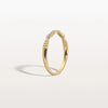 Liora Muse 0.16 Carat Twisted Pave Lab Grown Diamond Stackable Bridal Ring Band 9k Solid Gold