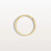 Liora Muse 0.16 Carat Twisted Pave Lab Grown Diamond Stackable Bridal Ring Band 9k Solid Gold