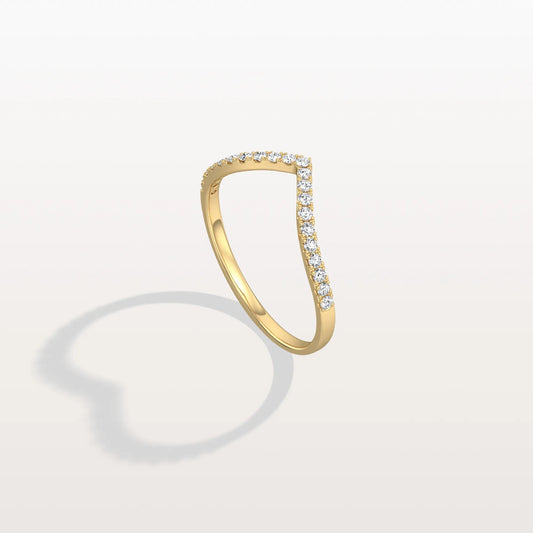 Liora Muse 0.21 Carat V-Shaped  Lab Diamonds Diamond Pavé Band