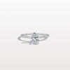 Liora Muse 1.00 Carat Oval Cut 4 Prong Lab Grown Diamond Hidden Halo Ring with Mini Side Stones 9k Gold