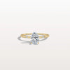 Liora Muse 1.00 Carat Oval Cut 4 Prong Lab Grown Diamond Hidden Halo Ring with Mini Side Stones 9k Gold