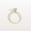 Liora Muse 1.00 Carat Oval Cut 4 Prong Lab Grown Diamond Hidden Halo Ring with Mini Side Stones 9k Gold