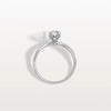Liora Muse 1CT Oval Cut Lab Diamond Twisted Engagement Ring In 10K Solid Gold
