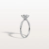 Liora Muse 1CT Oval Cut Lab Diamond Twisted Engagement Ring In 10K Solid Gold