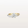 Liora Muse 1CT Oval Cut Lab Diamond Twisted Engagement Ring In 10K Solid Gold